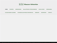 Tablet Screenshot of klaassenhekwerken.nl